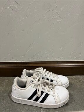 adidas White and Black Low-Top Sneakers